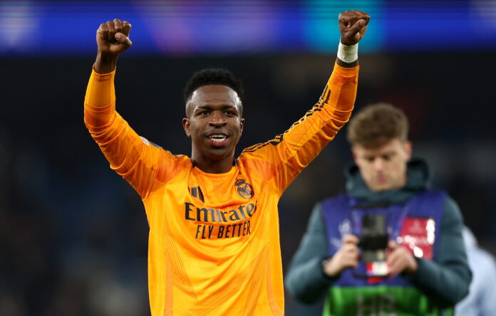 Vinicius Reacts To City Fans’ Ballon d’Or Banner