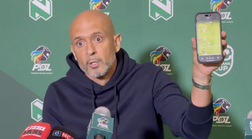 Cardoso Pulls Out Cellphone In Presser, Calls Out Ref Mistake - iDiski Times