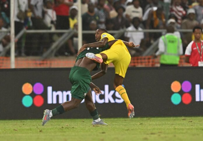 Broos Comments on Mbokazi’s Red Card