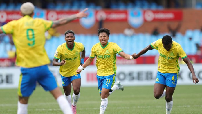 Rayners Bags Brace As Sundowns Move Level With Pirates